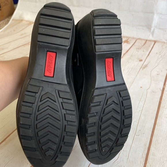 Khombu Comfort Black Faux Fur-Lined Aura Waterproof Rubber Soled Wedge Boots - Picture 7 of 10